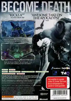 Darksiders 2 (USA) box cover back